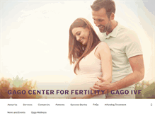 Tablet Screenshot of gagofertility.com